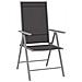 Lusso Casadino -  Sedie Da Giardino Pieghevoli 2 Pz In Textilene Nere - Foto miniatura 1