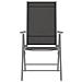 Lusso Casadino -  Sedie Da Giardino Pieghevoli 2 Pz In Textilene Nere - Foto miniatura 3