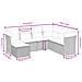 Set Divani da Giardino con Cuscini 7pz Nero Polyrattan - Foto miniatura 4