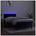 Letto a Molle con Materasso e LED Nero 90x200 cm in Velluto - Foto miniatura 3