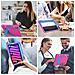 Custodia Per Ipad Mini 6 8.3"" Con Supporto E Alloggiamento Per Stilo Rosa - Foto miniatura 4