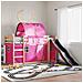 Letto a Castello con Scivolo e Tende Rosa 80x200 cm - Foto miniatura 2