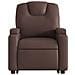 Poltrona Alzapersona Elettrica Reclinabile Marrone Similpelle - Foto miniatura 9