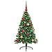 Albero di Natale artificiale con luci integrate Verde 120 cm - Foto miniatura 3
