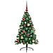 Albero di Natale artificiale con luci integrate Verde 120 cm - Foto miniatura 6