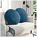 Cuscini per Seduta 2 pcs Blu Ø 40 x 13 cm Velluto - Foto miniatura 2
