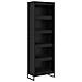 Armadio per Libri 2 pcs Rovere Nero 80 x 30 x 155 cm - Foto miniatura 1