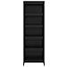 Armadio per Libri 2 pcs Rovere Nero 80 x 30 x 155 cm - Foto miniatura 5