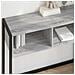 Tavolino Grigio Sonoma 100 x 36 x 75 cm Legno multistrato - Foto miniatura 4
