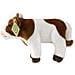 Peluche Mucca 23cm Realista Ultra Morbido In Materiale Riciclato Ecologico, Bianco - Foto miniatura 2