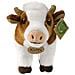 Peluche Mucca 23cm Realista Ultra Morbido In Materiale Riciclato Ecologico, Bianco - Foto miniatura 3