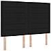 Testiera LED con luci a strisce a LED Nero 144 cm Poliestere - Foto miniatura 1