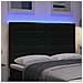 Testiera LED con luci a strisce a LED Nero 144 cm Poliestere - Foto miniatura 4