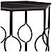 Set Tavoli 2 Pezzi Metallo Nero 34x34x52h-39x39x57h Cm - Foto miniatura 7