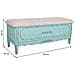 Panchina In Legno Blu 120x43x48 - Foto miniatura 7