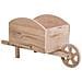 Carrello Portafiori In Legno Marrone 48x19,1x22,4h - Foto miniatura 1