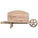 Carrello Portafiori In Legno Marrone 48x19,1x22,4h - Foto miniatura 2