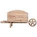 Carrello Portafiori In Legno Marrone 48x19,1x22,4h - Foto miniatura 3