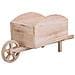 Carrello Portafiori In Legno Marrone 48x19,1x22,4h - Foto miniatura 4