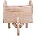 Carrello Portafiori In Legno Marrone 48x19,1x22,4h - Foto miniatura 5