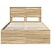 Struttura del letto con testiera Rovere Sonoma 137 x 203 cm - Foto miniatura 7