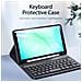 Teclado per Galaxy Tab A11 - Pelle /PU, Nero, Bluetooth - Foto miniatura 4