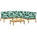 Set Divani Pallet Giardino 4pz Cuscini Legno Massello Acacia - Foto miniatura 1