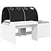 Letto con Tunnel 4 pcs Bianco e Nero Legno ingegnerizzato - Foto miniatura 1