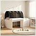 Letto con Tunnel 4 pcs Bianco e Nero Legno ingegnerizzato - Foto miniatura 2
