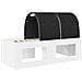 Letto con Tunnel 4 pcs Bianco e Nero Legno ingegnerizzato - Foto miniatura 8