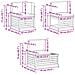 Set di divani da esterno Bianco 273 x 213,5 x 73 cm Poliestere - Foto miniatura 9