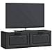 Mobile Porta TV da Muro Montaggio a parete Nero 98 x 31 x 30 cm - Foto miniatura 2