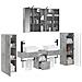 Set di mobili per il bagno 6 pcs Grigio Cemento - Foto miniatura 3