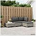 4 pz Set Lounge in Rattan con Cuscini GENDT Rattan naturale - Foto miniatura 5