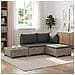 4 pz Set Lounge in Rattan con Cuscini GENDT Rattan naturale - Foto miniatura 6