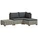 4 pz Set Lounge in Rattan con Cuscini GENDT Rattan naturale - Foto miniatura 1