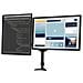 Supporto per doppio Monitor LED Schermo Display -Braccio con staffe Regolabile con sistema gestione cavi e altezza regolabile - Foto miniatura 4