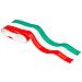 Strisce Adesive Tricolore Italia per Moto, 8 cm x 2 mt - Foto miniatura 1