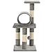 Albero Per Gatti Con Tiragraffi In Sisal 65 Cm Grigio - Foto miniatura 3