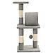 Albero Per Gatti Con Tiragraffi In Sisal 65 Cm Grigio - Foto miniatura 4
