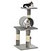 Albero Per Gatti Con Tiragraffi In Sisal 65 Cm Grigio - Foto miniatura 1