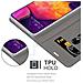 Custodia Compatibile Con Samsung Galaxy A50 In Grigio Nero - Coperchio Protettiva Con Chiusura Magnetica, Funzione Stand E Tasca Per Le Carte - Foto miniatura 5