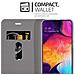 Custodia Compatibile Con Samsung Galaxy A50 In Grigio Nero - Coperchio Protettiva Con Chiusura Magnetica, Funzione Stand E Tasca Per Le Carte - Foto miniatura 9