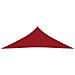 Parasole a Vela Oxford Triangolare 5x5x6 m Rosso - Foto miniatura 3