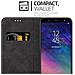 Custodia Compatibile Con Samsung Galaxy A6 Plus 2018 In Oro Rosato Nero - Coperchio Protettiva Con Chiusura Magnetica, Funzione Stand E Tasca Per Le Carte - Foto miniatura 4