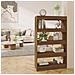 Libreria /Divisorio Rovere Marrone 80x30x135 cm in Truciolato - Foto miniatura 1