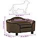Divano Per Cani Marrone 67x47x36 Cm In Peluche - Foto miniatura 4