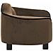 Divano Per Cani Marrone 67x47x36 Cm In Peluche - Foto miniatura 8