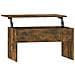 Tavolino Rovere Fumo 80x50,5x41,5 Cm In Legno Multistrato - Foto miniatura 1