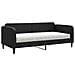 Divano Letto Con Materasso Nero 90x190 Cm In Tessuto - Foto miniatura 1